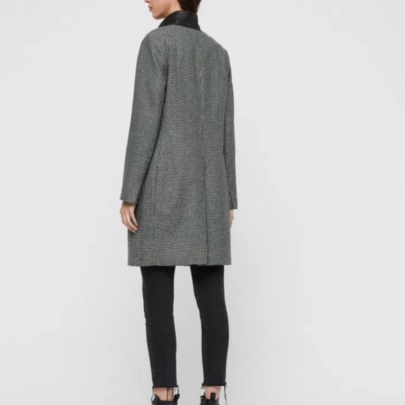 All Saints Leni Puppytooth Coat Size 4US - Picture 2 of 12